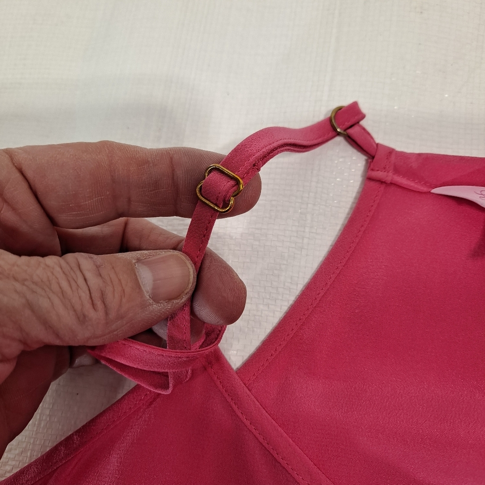 Lilly Pulitizer Dust Silk Hot Pink Adjustable Tank Top - Picture 10 of 14